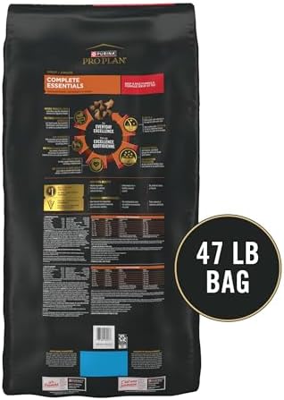Purina Pro Plan Complete Essentials Shredded Blend Beef and Rice Dog Food Dry Formula with Probiotics for Dogs - 47 lb. Bag