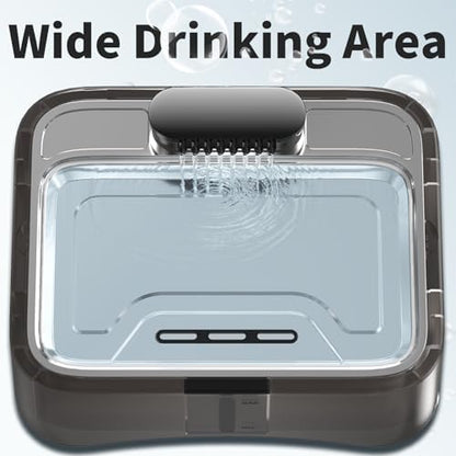 8.5L/2.25Gal Elevated Dog Water Fountain, Xetino 4 Height Adjustable Raised Dog Water Bowl Dispenser for Large Dogs with Stainless Steel Tray