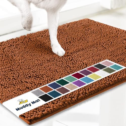 Muddy Mat® | Super Absorbent Door Mat Indoor, Microfiber Quick Dry Chenille Entryway Rug