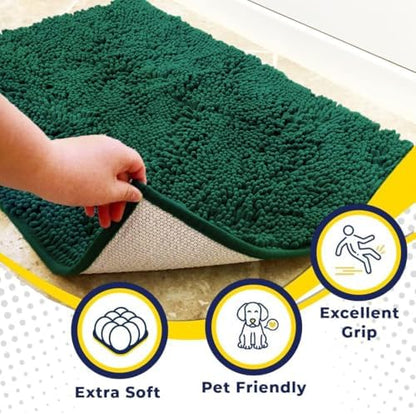 Muddy Mat® | Super Absorbent Door Mat Indoor, Microfiber Quick Dry Chenille Entryway Rug