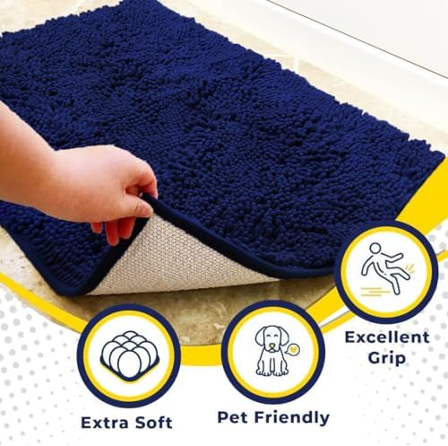 Muddy Mat® | Super Absorbent Door Mat Indoor, Microfiber Quick Dry Chenille Entryway Rug