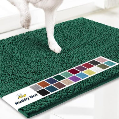 Muddy Mat® | Super Absorbent Door Mat Indoor, Microfiber Quick Dry Chenille Entryway Rug